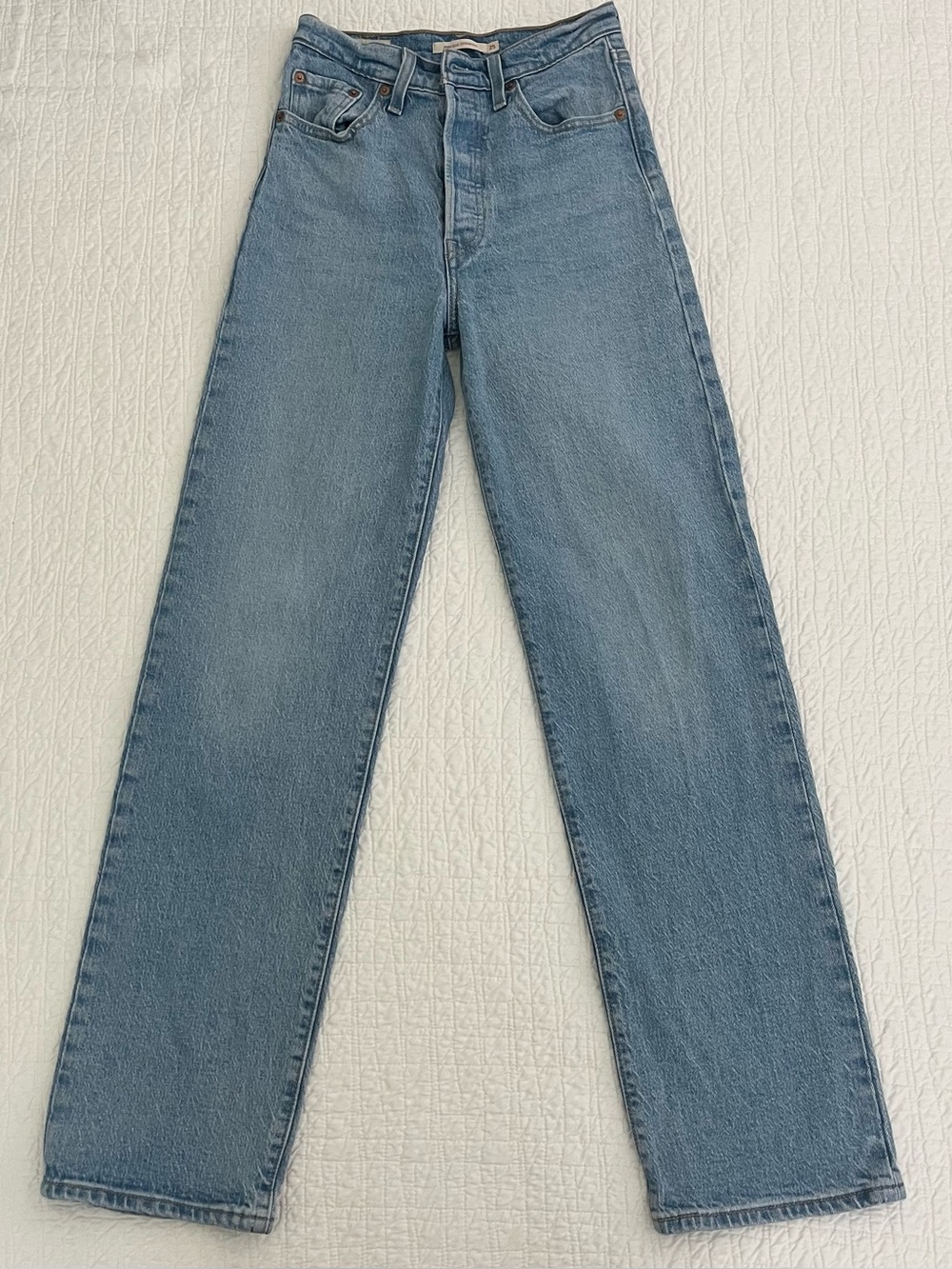 Levi's Premium Ribcage Full Length Straight 25 x 32
